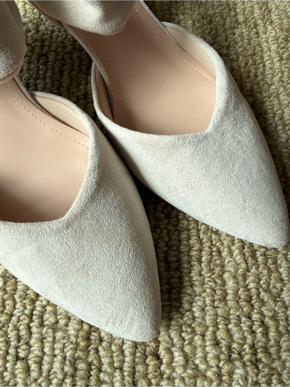 Pointed-Toe 2.4 Inch Suede Pumps - Picture 10 of 11